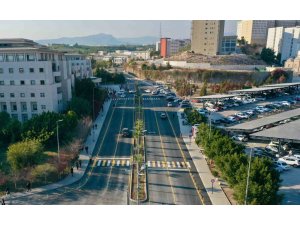 MEÜ Tıp Fakültesi Hastanesi’nin giriş yolu yenilendi