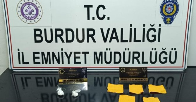 Burdur’da durdurulan araçta uyuşturucu çıktı, 1 şüpheli tutuklandı