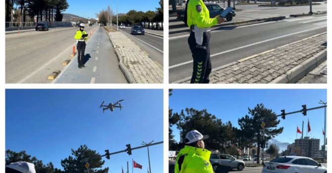 Isparta’da kurallara uymayanlara ceza havadan yağdı