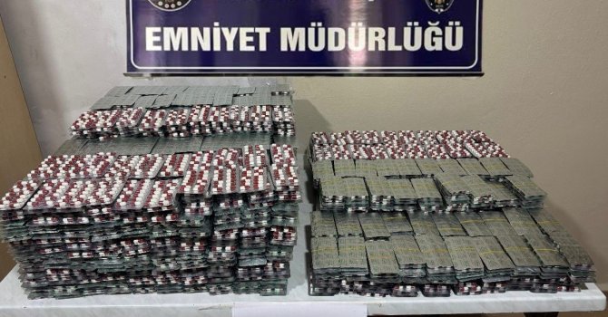 38 bin 425 uyuşturucu hap ele geçirildi