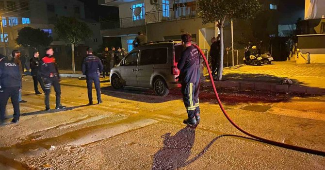 Motorunu bağlattıran babasına kızıp, kendini ve aracı yakmak istedi