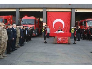 İtfaiye Eri Doğan, son yolculuğuna uğurlandı