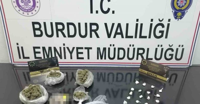 Burdur’da durdurulan araçtan uyuşturucu çıktı, 1 kişi tutuklandı