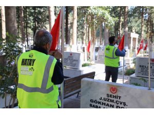 Şehitliklerde bakım ve onarım yapıldı