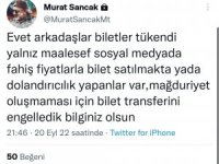 Murat Sancak’tan bilet açıklaması