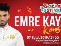 Ünlü sanatçı Emre Kaya, Sokak Festivali’nde