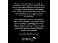 Türk Telekom’dan deprem bölgelerindeki ücretsiz iletişime ilişkin açıklama