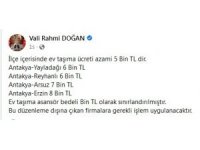 Hatay’da ev taşıma ücretine azami sınır getirildi