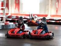 Görme engelliler go-kart yaptı