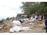 Alanya’da hazine arazisini işgal eden baraka boşaltıldı