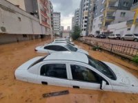 Kozan’da sel felaketi havadan görüntülendi