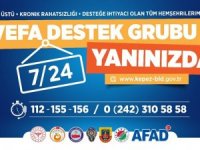 Kepez’de Vefa Destek Grubu yanınızda