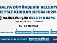 Büyükşehir kurban kesim yerlerini belirledi