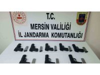 Mersin’de kaçak 10 tabanca ele geçirildi