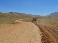 Söbüçimen yayla yolunda bakım onarım çalışması