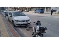 Alanya’da devrilen motosiklet sürücüsü yaralandı