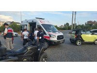 Manavgat’ta ATV ile otomobil çarpıştı: 1 yaralı