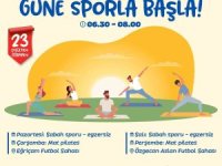 Yenişehir Belediyesinin sabah sporu ve mat plates etkinlikleri başlıyor