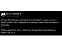 Yangına müdahale sırasında kalp krizi geçiren itfaiyeci hayatını kaybetti