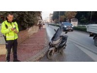 Motosikletin çarptığı scooterdaki 5 yaşındaki çocuk yaraladı