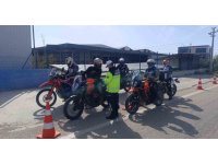 Antalya’da jandarmanın motosiklet denetiminde 114 araç trafikten men edildi